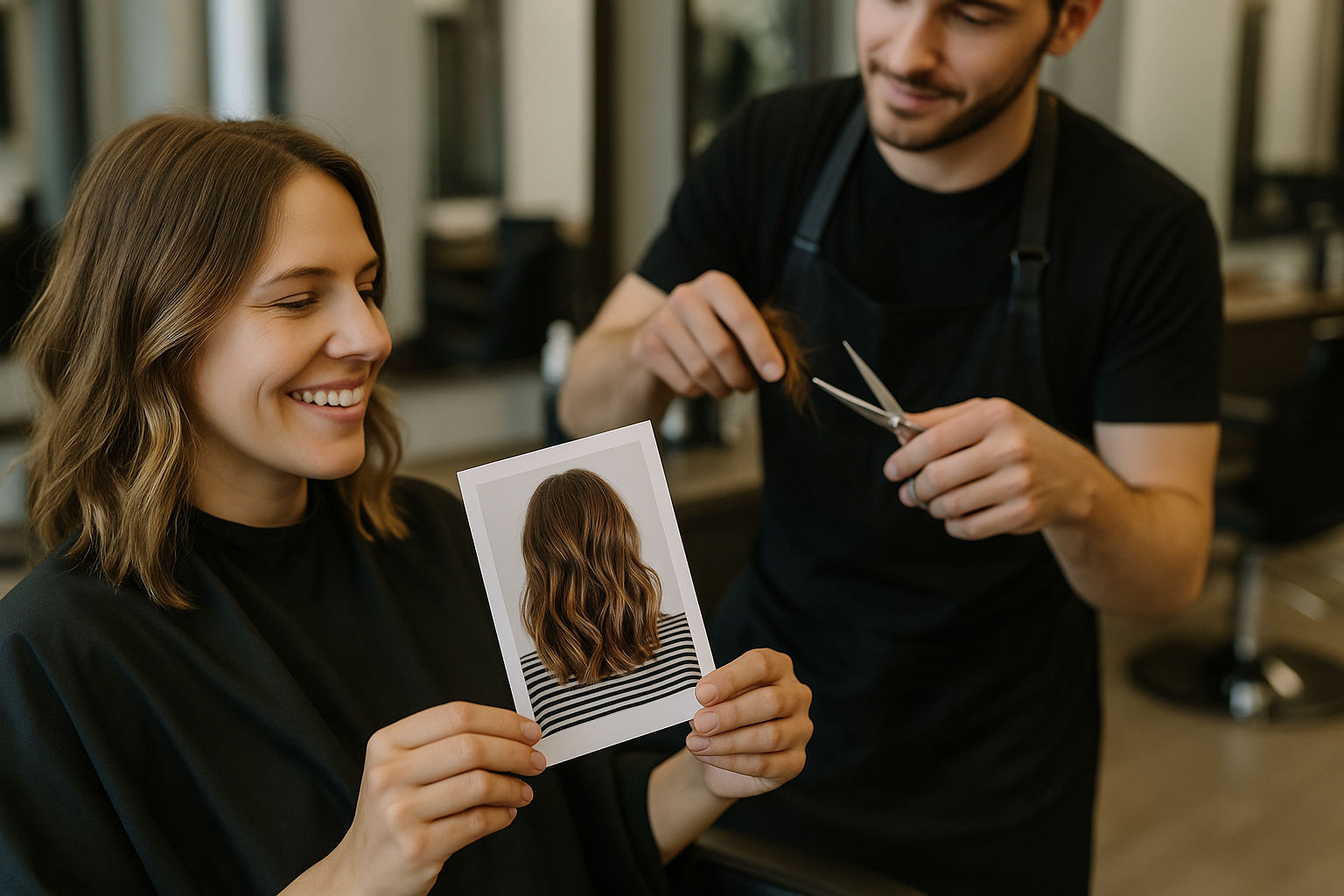 bring photos to hair stylist