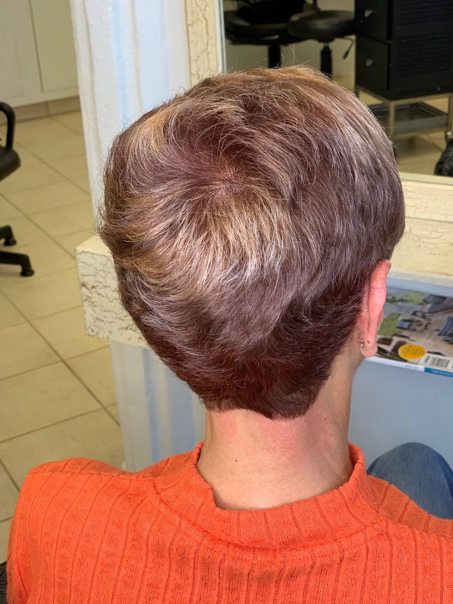 Grey hair growing out. Using Kerastase nutritive collection the improve hydration & shine